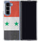 Syria Flag Distressed Galaxy Z Fold5 5G Clear Case